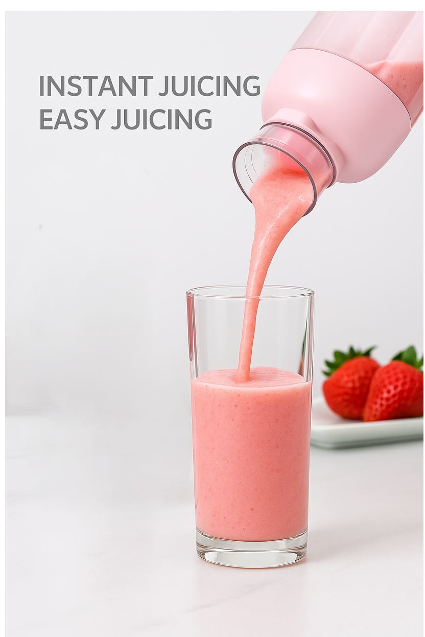 Tragbarer Mini-Mixer – Frische Smoothies überall genießen!